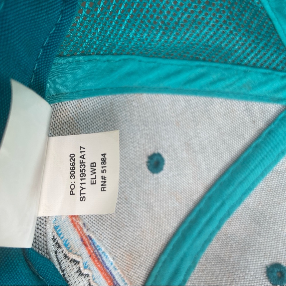 Patagonia Fitz Roy Trout Logo Trucker Hat Mens Snapback Mesh Cap Teal Adjustable - Picture 16 of 16